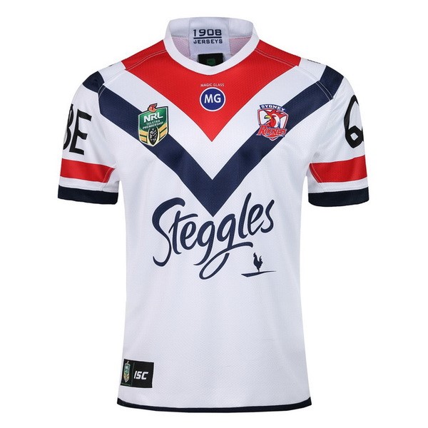 Tailandia Camiseta Sydney Roosters 2ª Kit 2018 Blanco